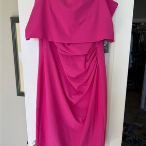 Vince Camuto Strapless Fuchsia Dress